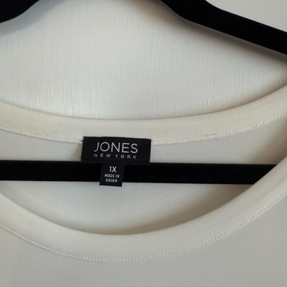 Jones New York Ivory Long Sleeve Top - Picture 2 of 3